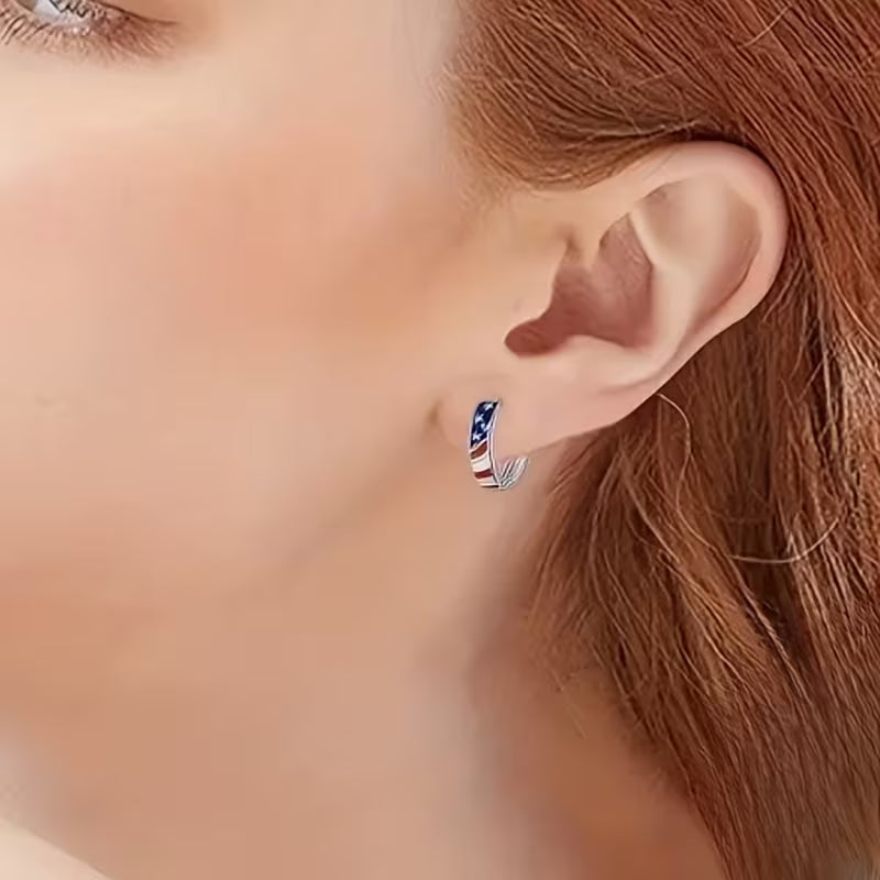 Refined Liberty Horizon Hoop Earrings