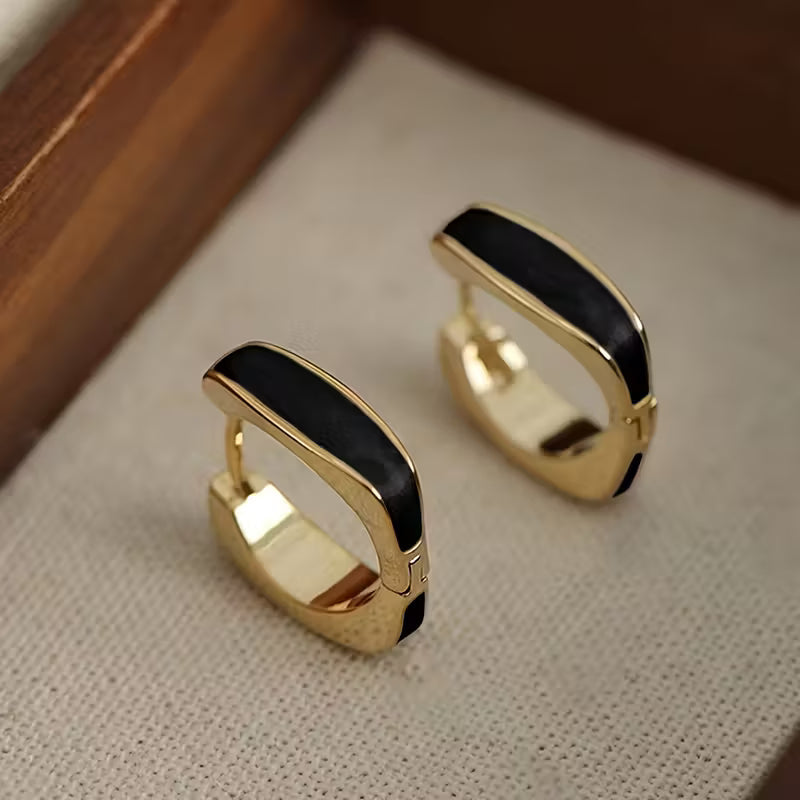 Minimalist Geometric Hoop Earrings