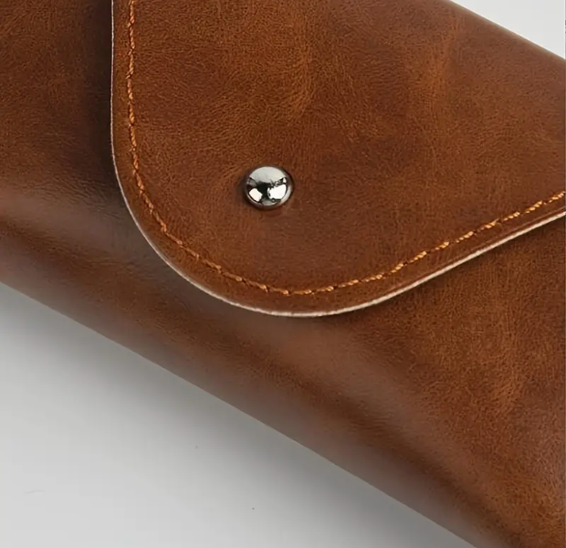 Zarino Jewellery's leather eyeglass case with robust clip