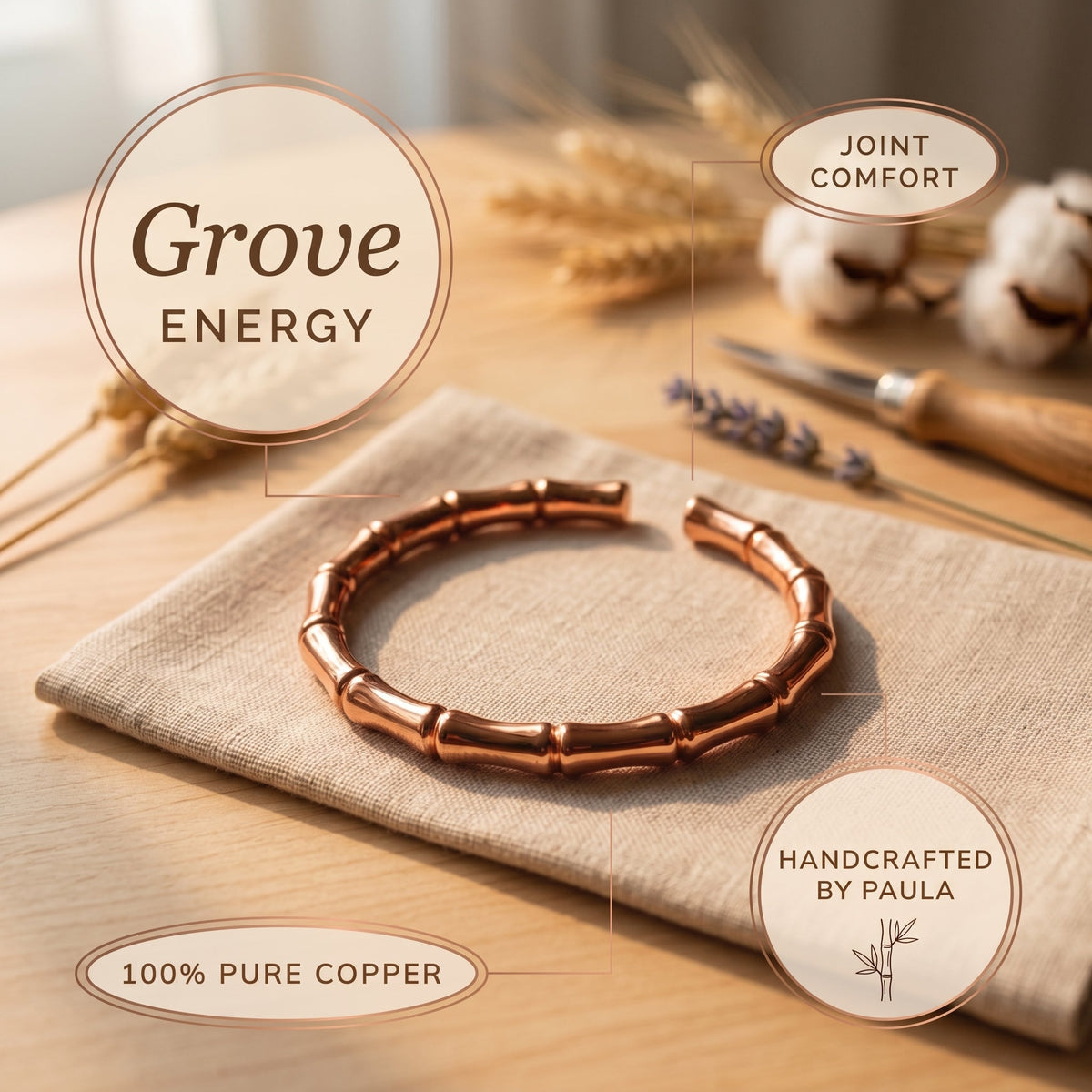 Zarino Jewellery's Grove Copper Bracelet