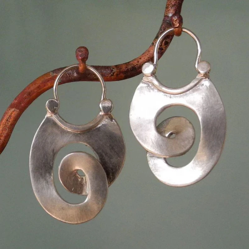 Irregular Silver Statement Earrings