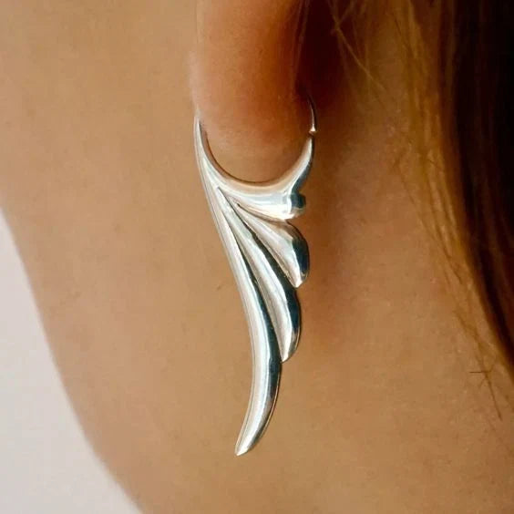 Vintage Silver Wing Earrings