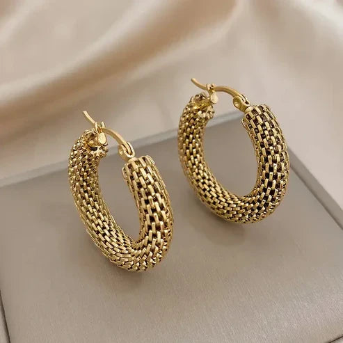 Golden Tide Hoop Earrings