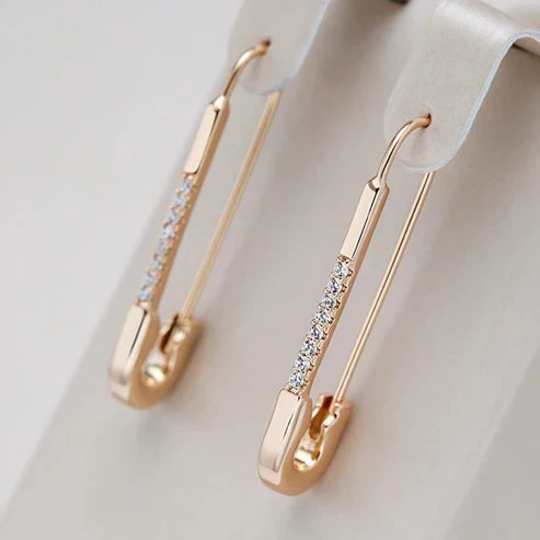 Elegant Clip Gold Earrings