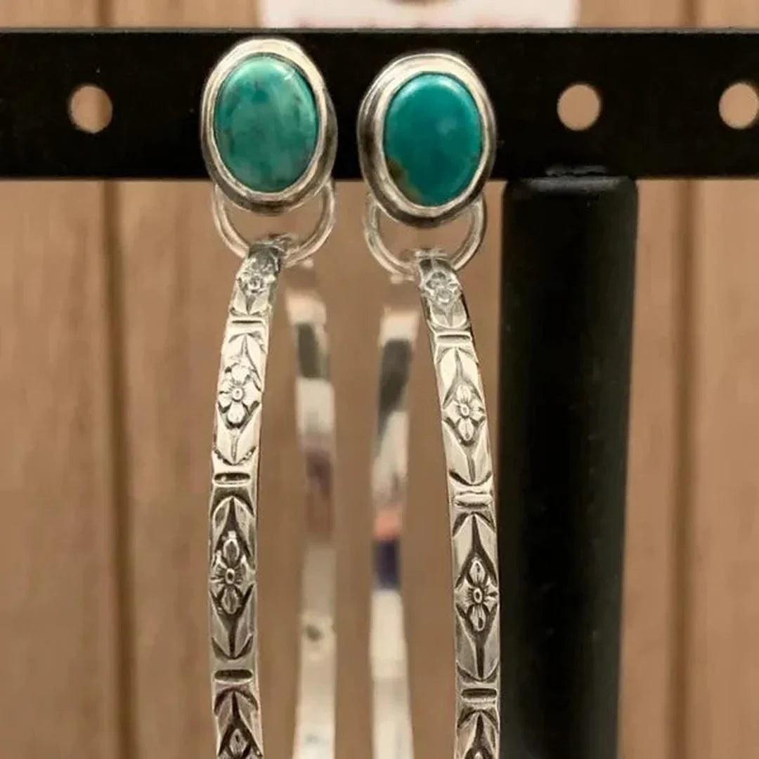 Vintage Onyx Boho Chic Earrings