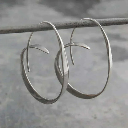 Open Spiral Drop Earrings