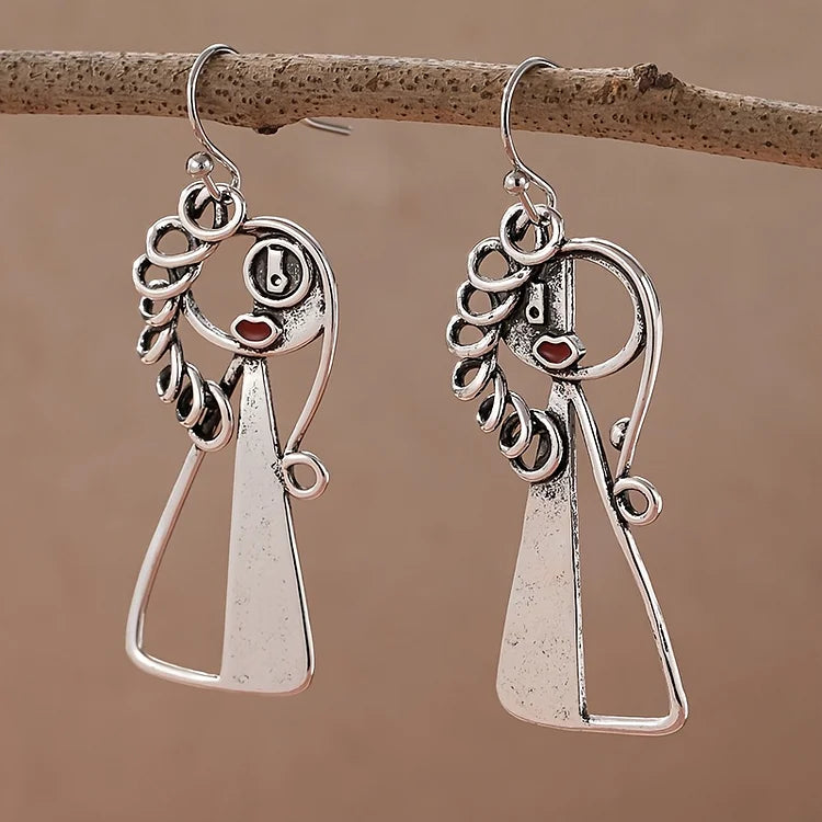 Retro Hip-hop Quirky Swing Earrings