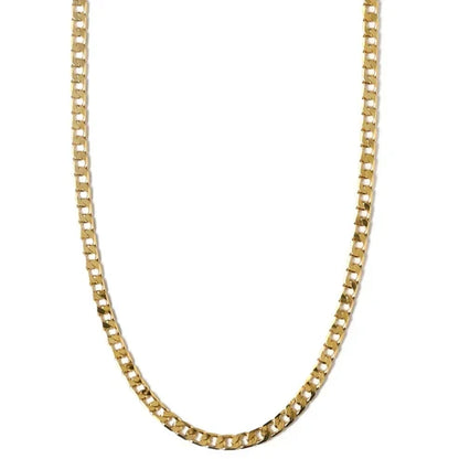 Flat Link Curb Chain Necklace