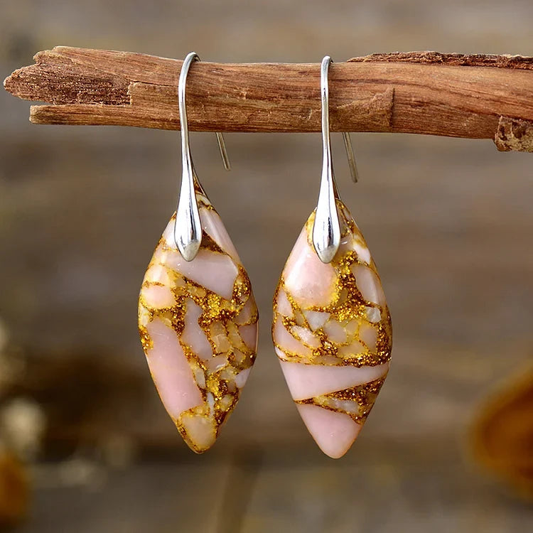 Vintage Natural Stone Earrings