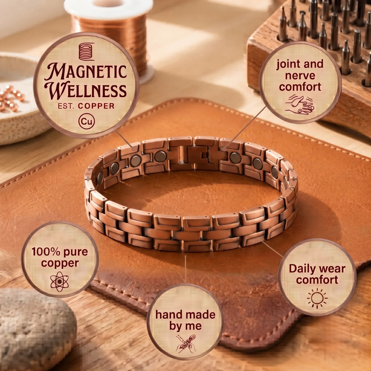 Zarino Jewellerys's Vault Men's Copper Bracelet