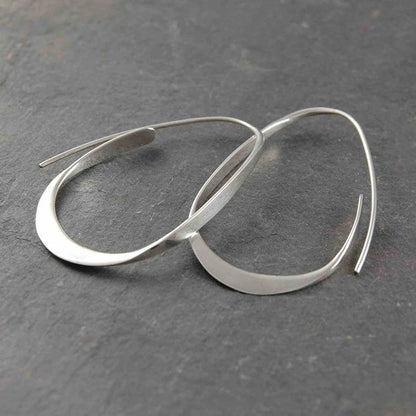 Vintage Minimalist Twisted Hoop Earrings