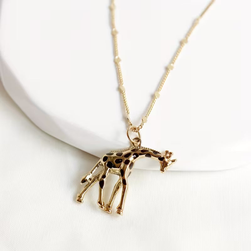Savannah Grace Giraffe Pendant Necklace