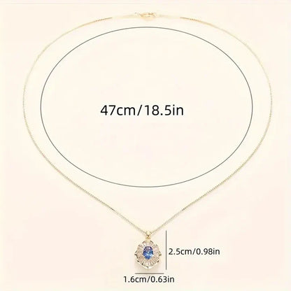 Kavella Noctazure Gold Necklace