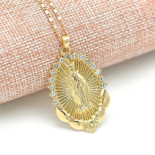 Virgin Mary Pendant Necklace