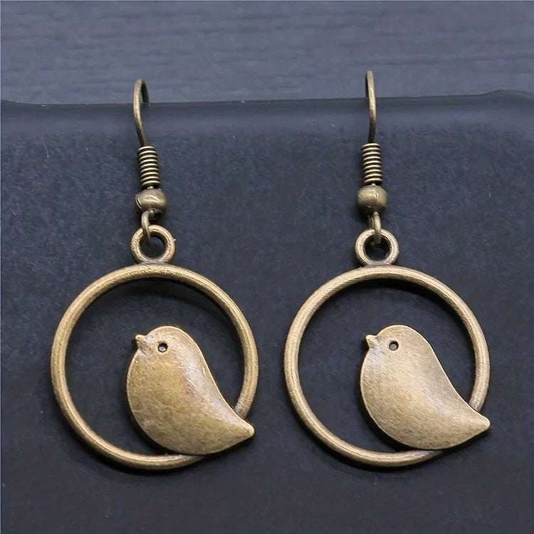 Vintage Simple Animal Bird Earrings