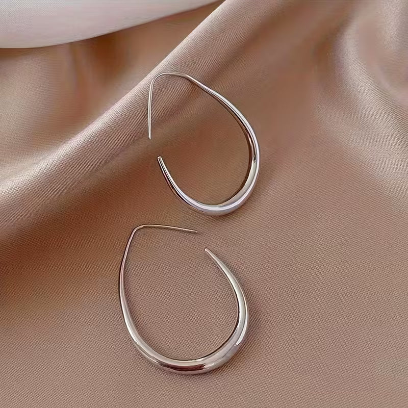 Moonlit Teardrop Elegance Hoops