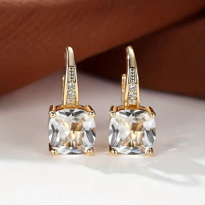 Mystic Stone Hoop Earrings