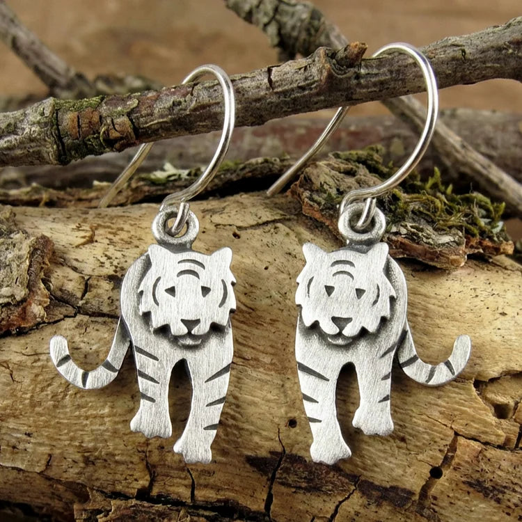 Vintage Tiger Earrings