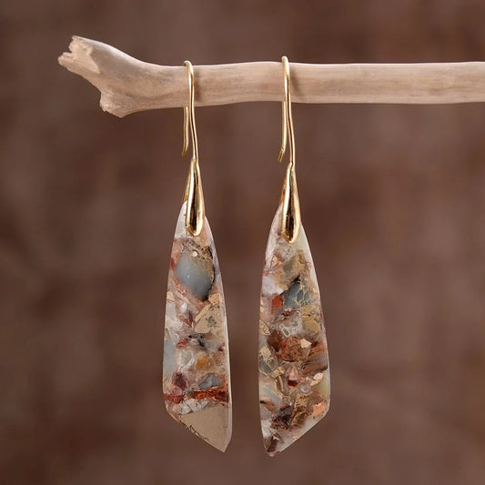 Heavenly Jasper Hook Earrings