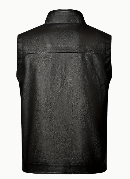 Zarino Jewellery's warming leather vest with zipper