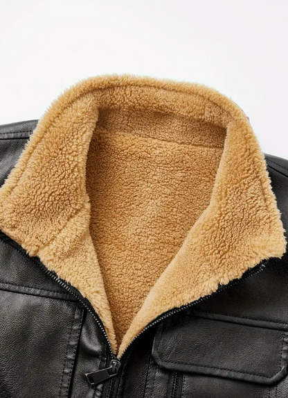 Zarino Jewellery's warming leather vest with zipper