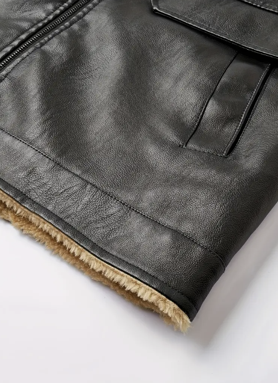 Zarino Jewellery's warming leather vest with zipper