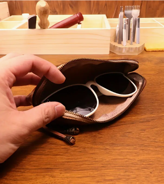Zarino Jewellery's leather eyeglass case