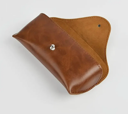 Zarino Jewellery's leather eyeglass case with robust clip