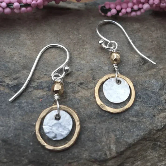 Vintage gold and silver earrings