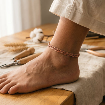 Zarino Jewellery's Reed Copper Anklet