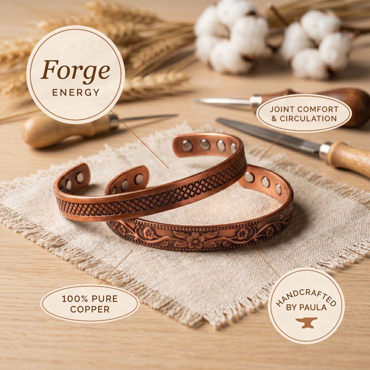 Zarino Jewellery's Forge Copper Set