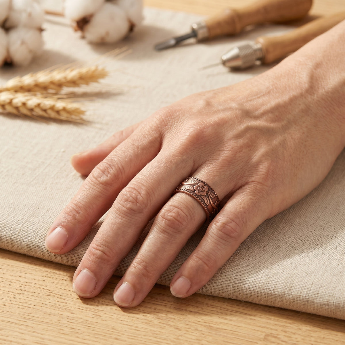 Zarino Jewellery's Petal Copper Ring