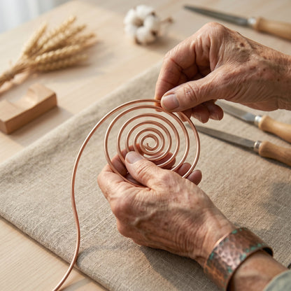 Zarino Jewellery's Flow Copper Hand Spiral