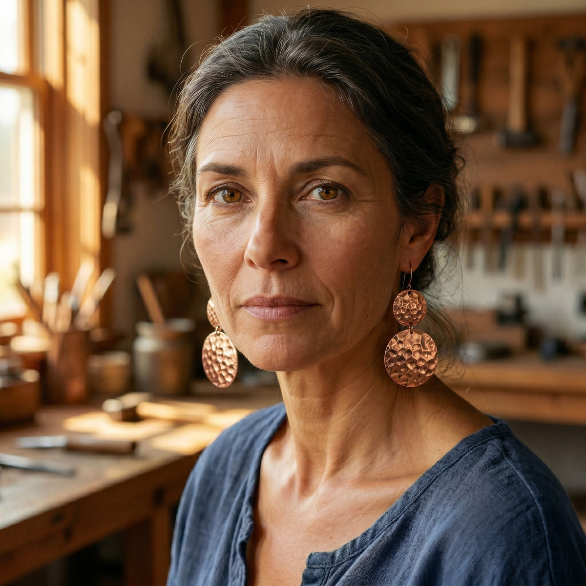 Zarino Jewellery's Solstice Copper Earrings