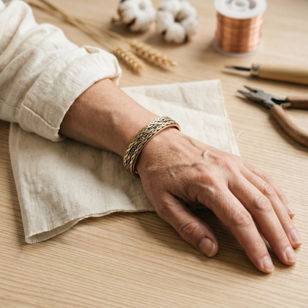 Zarino Jewellerys's Weave Copper Bracelet