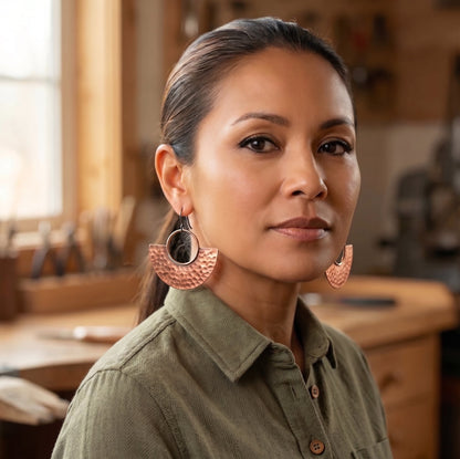 Zarino Jewellery's Sol Copper Earrings