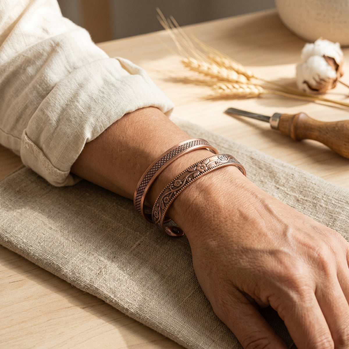 Zarino Jewellery's Forge Copper Set