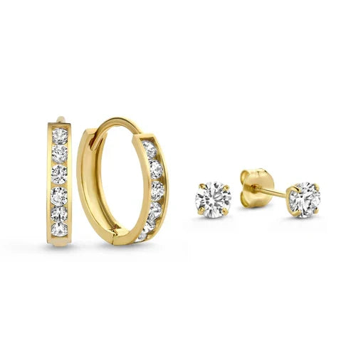 Dara Brillane Stone Earrings Set