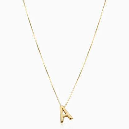 Love letter initial necklace