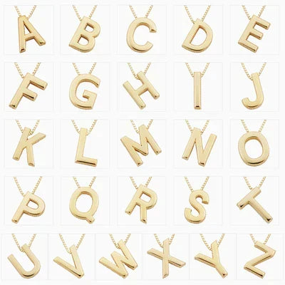 Love letter initial necklace