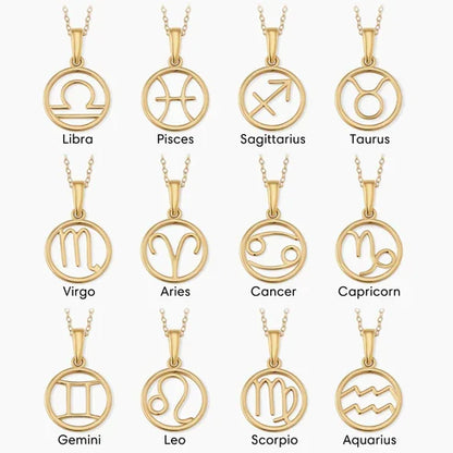 Zodiac sign necklace