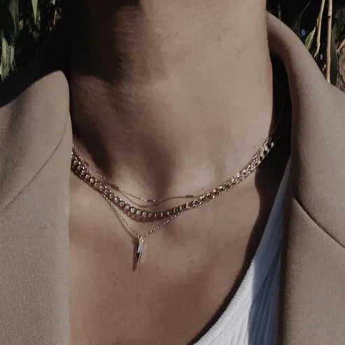 Flat Link Curb Chain Necklace
