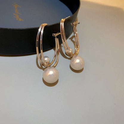 Vintage Charming Pearl Earrings