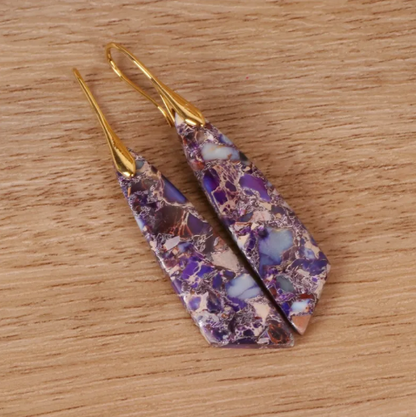 Bohemian Emperor Stone Earrings