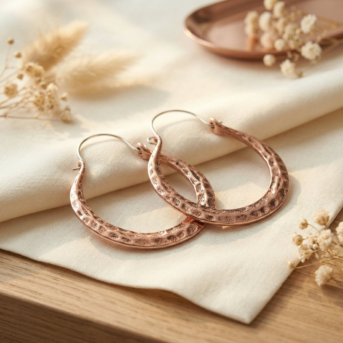 Zarino Jewellery's Ember Copper Earrings