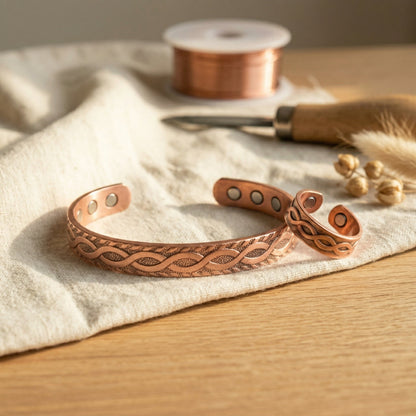 Zarino Jewellery's Knot Copper Set