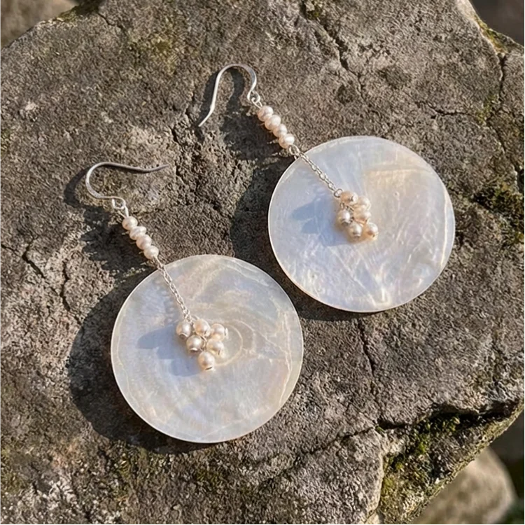 Vintage Luxury Imitation Pearl Pendant Earrings