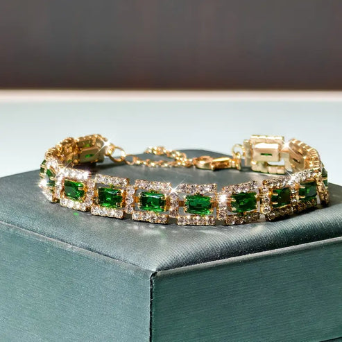 Emerald Green Statement Bracelet