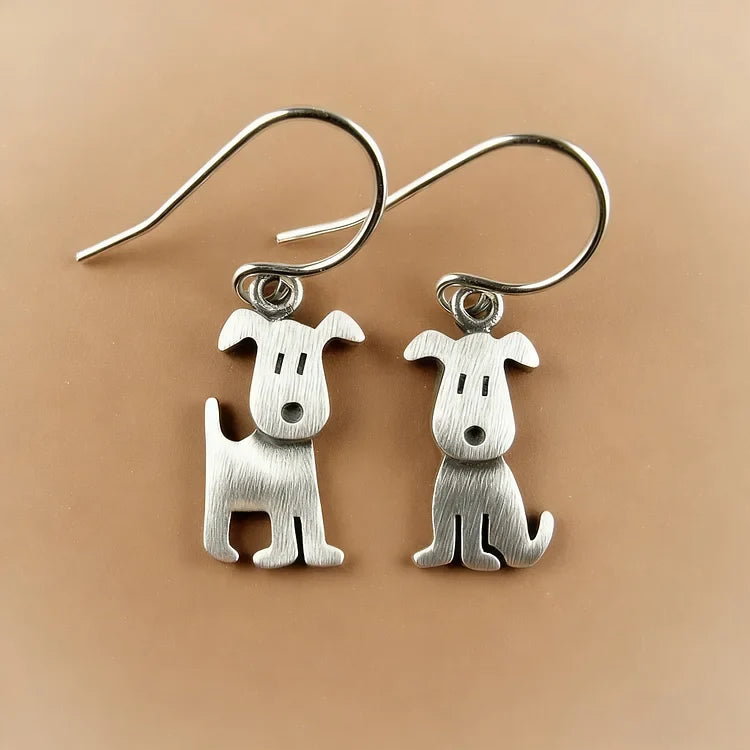 Vintage Puppy Earrings