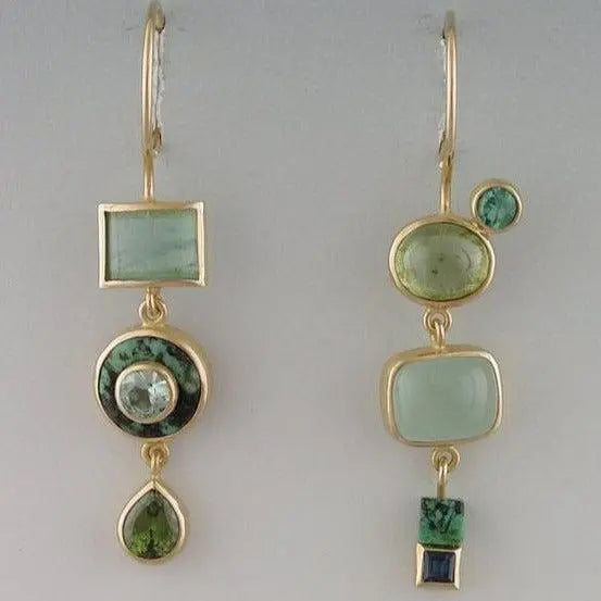 Classic Vintage Green Earrings